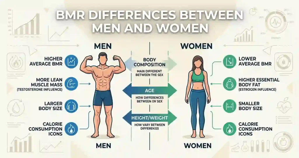 BMR Differences Between Men and Women: Why Men Usually Burn More Calories at Rest