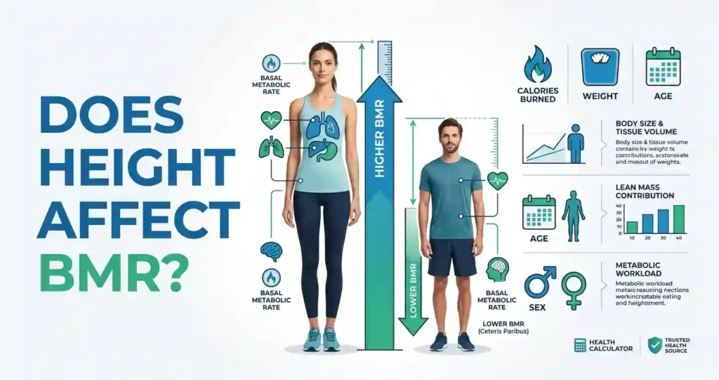 does height affect bmr